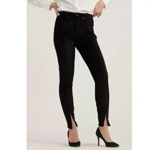 Lucky Brand high rise skinny Bridgette velvet jeans sz28